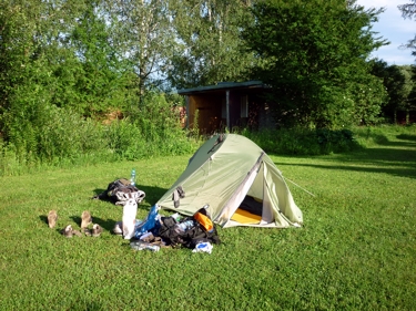 auf dem Campingplatz