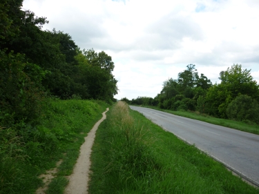 Pfad parallel zur Straße