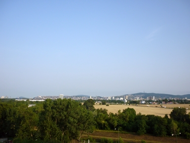 Blick aus dem Hotelfenster