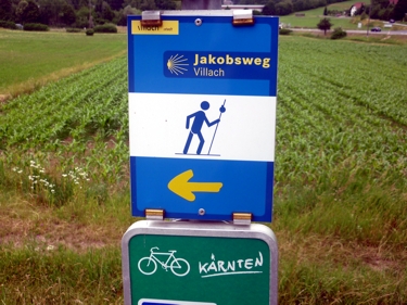 Wegweiser Jakobsweg