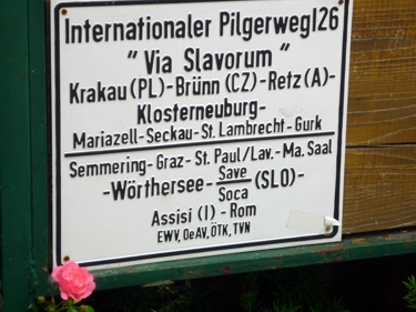 Wegweiser Via Slavorum