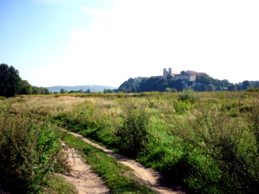 widok na klasztor w Tyńcu